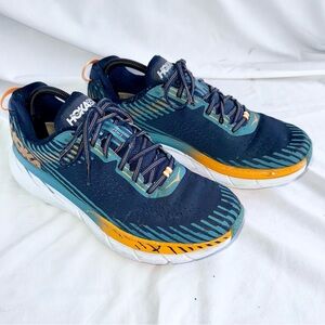 Hoka One One Clifton 5 Blue Orange Men’s Size 10.5